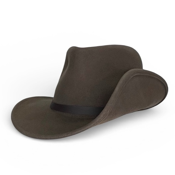 Scala Felt Wool Hat Women’s Small/Medium Brown Slouch Cowboy Western EUC main image 7
